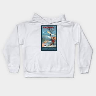 Vintage Travel Poster Kosciusko Australia Kids Hoodie